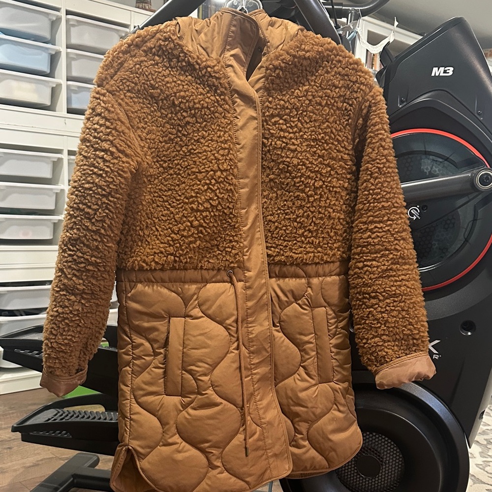 Old Navy Brown Sherpa-Lined Jacket